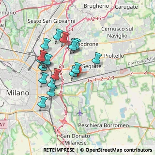 Mappa Angolo via Trento, 20090 Segrate MI, Italia (3.438)