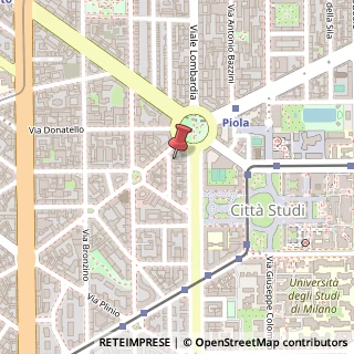 Mappa Piazzale Gabrio Piola, 12, 20133 Milano, Milano (Lombardia)