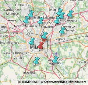 Mappa Via Carpaccio, 20133 Milano MI, Italia (7.38)