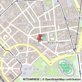 Mappa Via canonica luigi 84, 20154 Milano, Milano (Lombardia)
