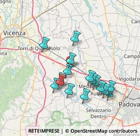 Mappa A4 Torino - Trieste, 36040 Grisignano di Zocco VI, Italia (6.66813)