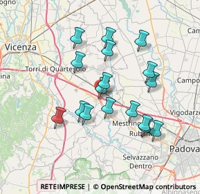 Mappa A4 Torino - Trieste, 36040 Grisignano di Zocco VI, Italia (6.41059)