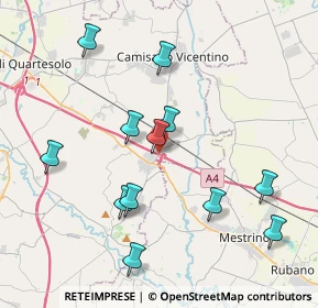 Mappa A4 Torino - Trieste, 36040 Grisignano di Zocco VI, Italia (4.0125)