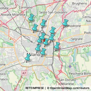 Mappa Via Sansovino, 20133 Milano MI, Italia (2.61923)
