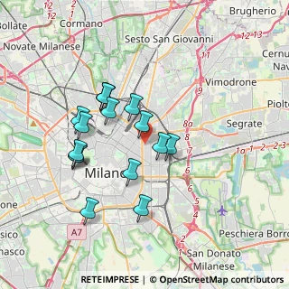 Mappa Via Sansovino, 20133 Milano MI, Italia (3.27)