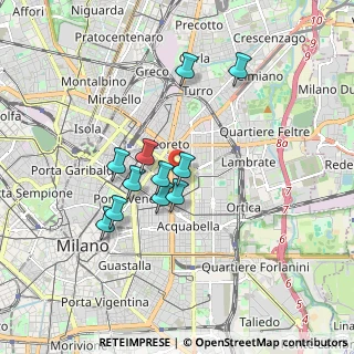 Mappa Via Sansovino, 20133 Milano MI, Italia (1.44273)