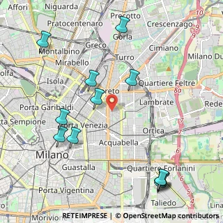 Mappa Via Sansovino, 20133 Milano MI, Italia (2.52333)