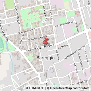 Mappa Via Alessandro Manzoni,  20, 20010 Bareggio, Milano (Lombardia)