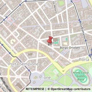 Mappa Via Luigi Canonica, 34, 20154 Milano, Milano (Lombardia)