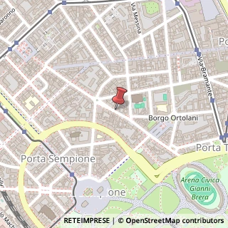 Mappa Via Luigi Canonica, 36, 20154 Milano, Milano (Lombardia)