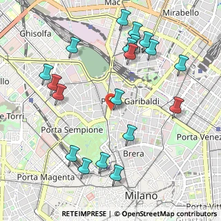 Mappa CAP, 20121 Milano MI, Italia (1.182)