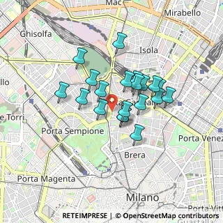 Mappa CAP, 20121 Milano MI, Italia (0.6455)