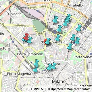 Mappa CAP, 20121 Milano MI, Italia (1.032)