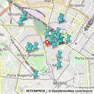 Mappa CAP, 20121 Milano MI, Italia (0.8725)