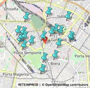 Mappa CAP, 20121 Milano MI, Italia (0.916)