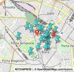 Mappa CAP, 20121 Milano MI, Italia (0.6585)