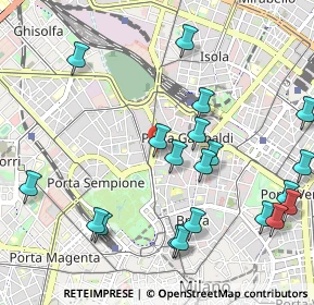 Mappa CAP, 20121 Milano MI, Italia (1.2065)