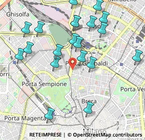 Mappa CAP, 20121 Milano MI, Italia (1.094)