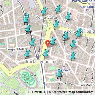 Mappa CAP, 20121 Milano MI, Italia (0.279)