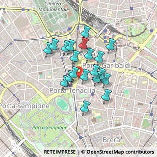 Mappa CAP, 20121 Milano MI, Italia (0.33)