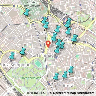 Mappa CAP, 20121 Milano MI, Italia (0.5185)