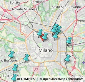 Mappa CAP, 20121 Milano MI, Italia (5.3825)