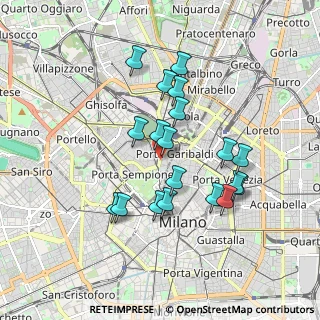 Mappa CAP, 20121 Milano MI, Italia (1.61053)