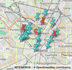 Mappa CAP, 20121 Milano MI, Italia (1.4715)