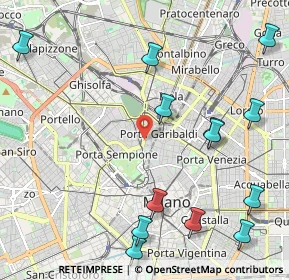 Mappa CAP, 20121 Milano MI, Italia (2.70923)