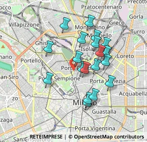 Mappa CAP, 20121 Milano MI, Italia (1.53684)