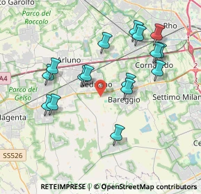 Mappa Via Cascina Parini, 20018 Sedriano MI, Italia (3.79625)