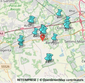 Mappa Via Cascina Parini, 20018 Sedriano MI, Italia (3.39)