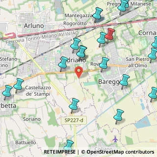Mappa Via Cascina Parini, 20018 Sedriano MI, Italia (2.8495)