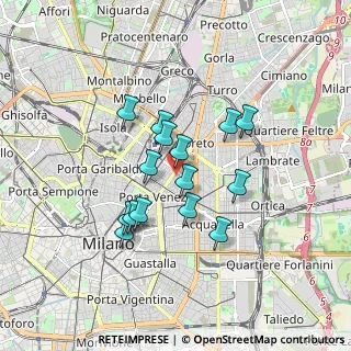 Mappa Via G. Masera, 20129 Milano MI, Italia (1.37667)