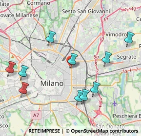 Mappa Via Rodolfo Farneti, 20129 Milano MI, Italia (5.89571)