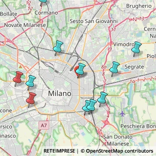 Mappa Via Rodolfo Farneti, 20100 Milano MI, Italia (5.89571)