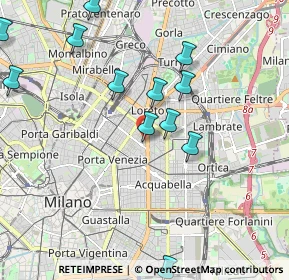 Mappa Via Rodolfo Farneti, 20129 Milano MI, Italia (2.2075)