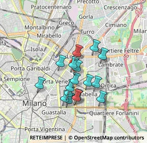 Mappa Via Rodolfo Farneti, 20100 Milano MI, Italia (1.35176)