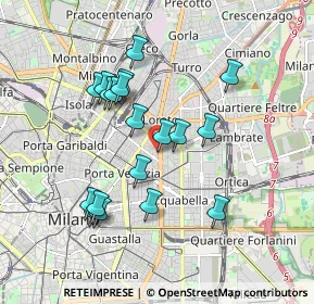 Mappa Via Rodolfo Farneti, 20129 Milano MI, Italia (1.67)