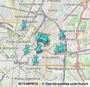 Mappa Via Rodolfo Farneti, 20129 Milano MI, Italia (1.15077)