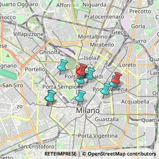 Mappa Via Volta Alessandro, 20121 Milano MI, Italia (1.21545)