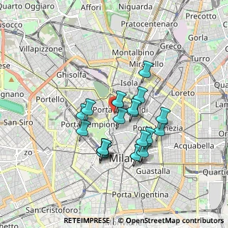 Mappa Via Volta Alessandro, 20121 Milano MI, Italia (1.487)