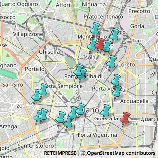 Mappa Via Volta Alessandro, 20121 Milano MI, Italia (2.223)