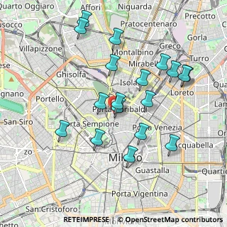Mappa Via Volta Alessandro, 20121 Milano MI, Italia (1.88278)