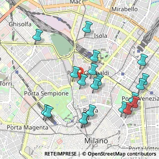 Mappa Via Volta Alessandro, 20121 Milano MI, Italia (1.1505)