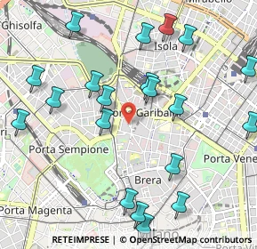 Mappa Via Volta Alessandro, 20121 Milano MI, Italia (1.198)