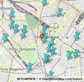 Mappa Via Volta Alessandro, 20121 Milano MI, Italia (1.1795)