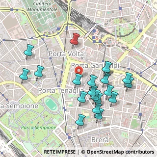 Mappa Via Volta Alessandro, 20121 Milano MI, Italia (0.493)