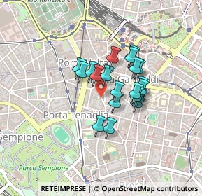 Mappa Via Volta Alessandro, 20121 Milano MI, Italia (0.293)