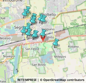 Mappa Via Grazia Deledda, 20096 Pioltello MI, Italia (1.61357)